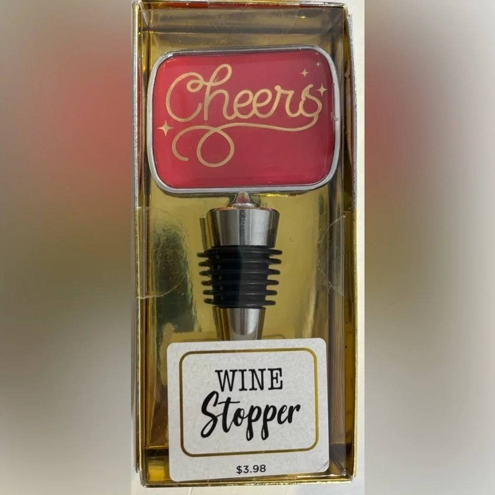 HALLMARK LOLITA WINE OPENER, CHEERS WINE STOPPER & PIER 1 IMPORTS WINE C…